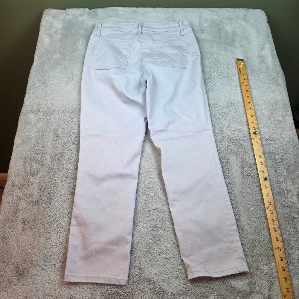 Talbots Cotton Blend Slim Ankle Pants Womens Sz 8 Flawless Five-Pocket Gray Blue - Picture 9 of 9